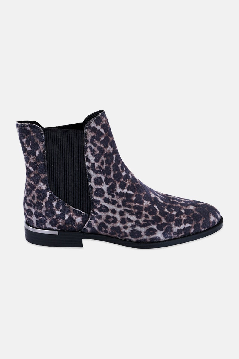 NINE WEST Women Medium Slip On Ankle Boots, Dark Grey - Image 4