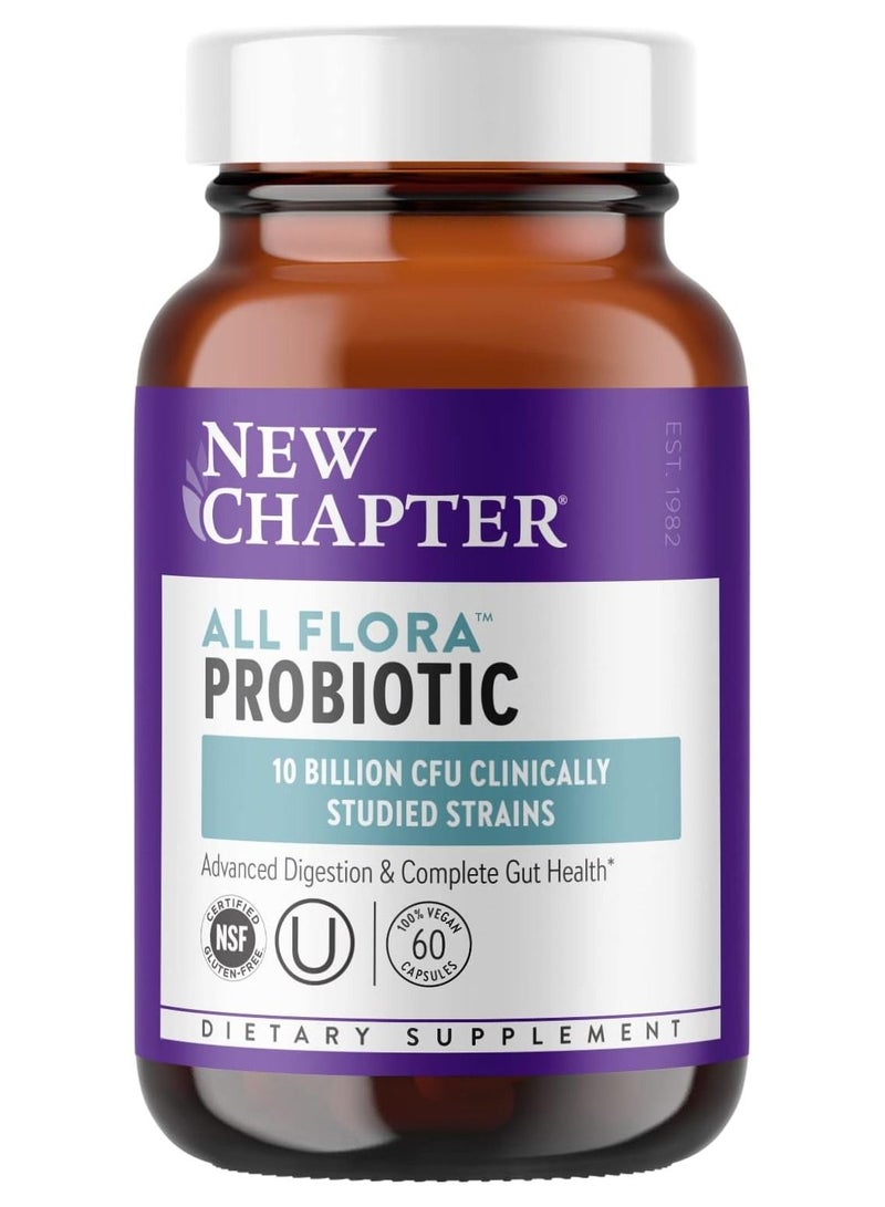 New Chapter Probiotic All-Flora - 60 Capsules - Image 1