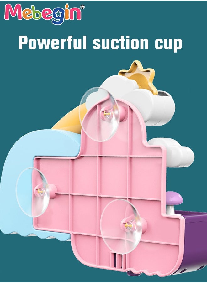 MEBEGIN - Baby Bathtub Toy with Unique Design, Baby Bath Splash Toy with 3 Strong Suction Cups, Fun Elephant Waterfall Set, Waterfall Shower Toys, Made of Skin Friendly ABS Material, Smooth Edge - Image 1