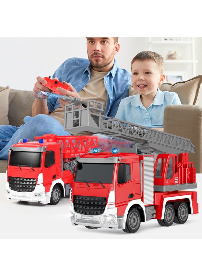 Customized Export OEM Remote Control Vehicle Electric Fire Monitor Water Spray Rescue Vehicle Lift Ladder Rechargeable Battery-Color:QH2801-3D European-style Six-way Crane "portable Sealed Box]-Proportion:Package 1: 1 Lithium Battery 1 Charging Line  - Image 4