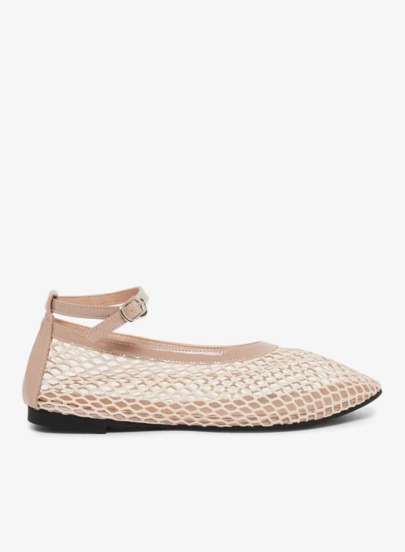 ستايلي حذاء كاجوال شبكي بحزام للكاحل