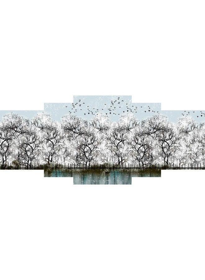SAF paintings Set of 5 Modern Art UV Textured Home Decorative Gift Item large Panel Painting 42 Inch X 18 Inch SANFPNL31145 - Image 1