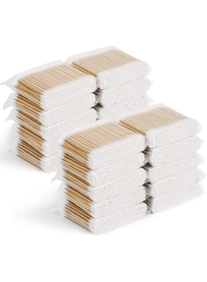 Generic Ecommer Cotton Buds, Wooden Cotton Buds for Ears Cleaner 750 Stick - Pack of 10 - Image 2