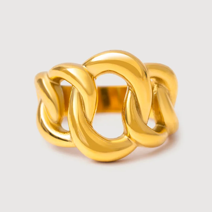 noya 18K Gold Plated Bella Cuban Ring