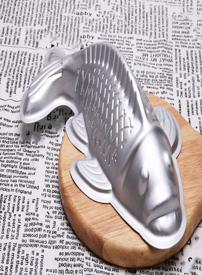 Alipis Steamed Bakeware Birthday Mould Dessert Pan Baking DIY Tin Easter Fondant Carp Alloy Shape Favor Taiyaki Aluminum Wedding Multifunctional Party Chocolate Non- Animal Fish L Large - Image 2