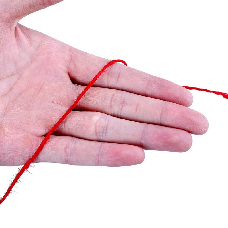 KINGLAKE Natural Jute Twine - 328 Feet, Durable Packing String, Arts & Crafts Gift Twine, Red - Image 3