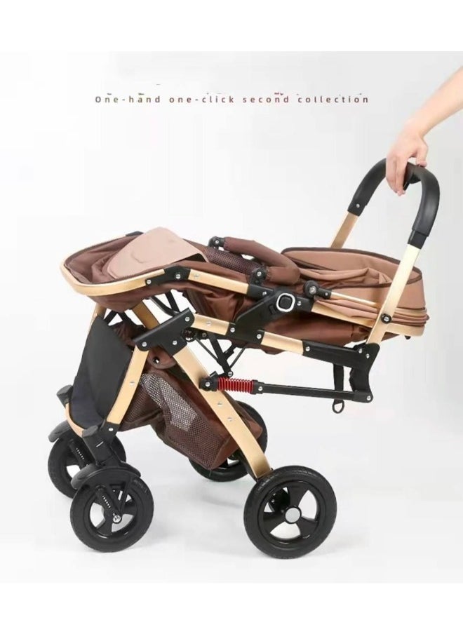 belecoo - High-quality single baby  stroller (Grey ) A321 - Image 1