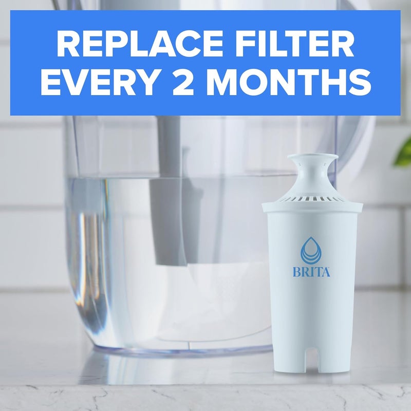 BRITA Plus Water Filter, BPA-Free, High-Density Replacement Filter for Pitchers and Dispensers, Reduces 2x Contaminants*, Lasts Two Months or 40 Gallons, Includes 4 Filters - Image 3
