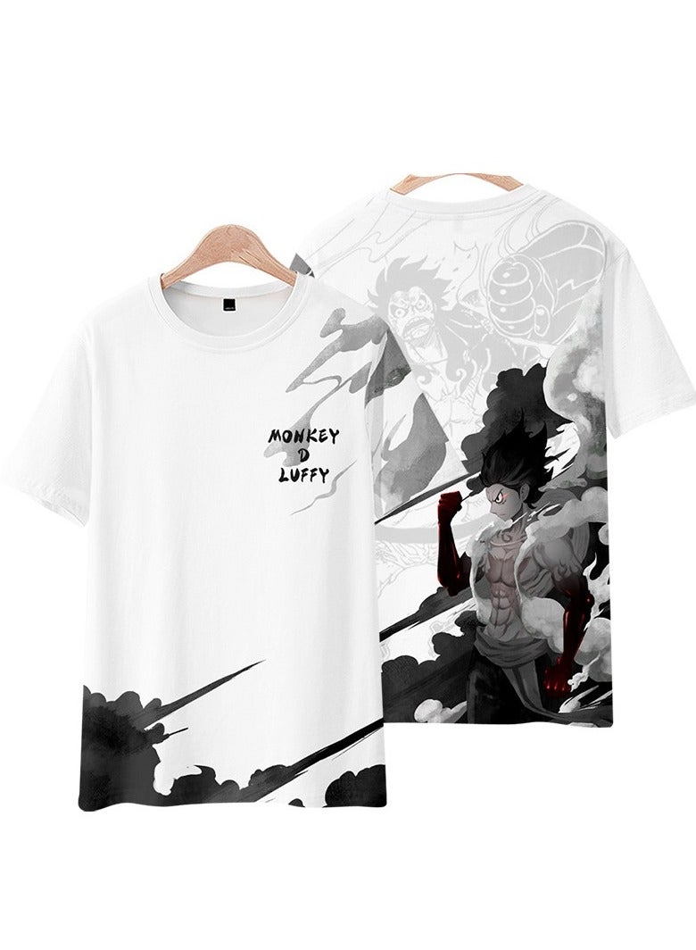 KUYING New One Piece Loose Round Neck Short Sleeved Shirt  - Image 1