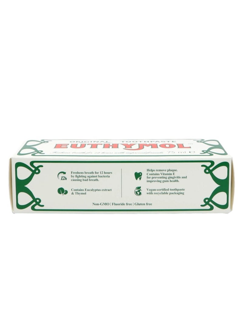 Euthymol Pack Of 2 Euthymol Original Toothpaste 75ml  - Image 3