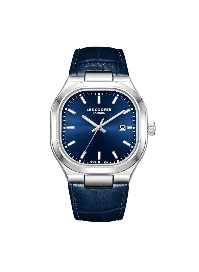 لي كوبر Men's Leather Analog Watch LC08179.399 - 42X47 mm