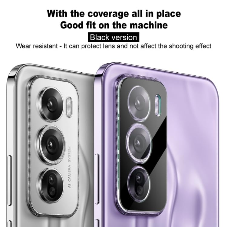 FabeKee Glass Camera Lens Protector For OPPO Reno13 5G [9H Hardness] [6D Lens Protector ] [Easy Installation] Black (OPPO Reno13) - Image 3
