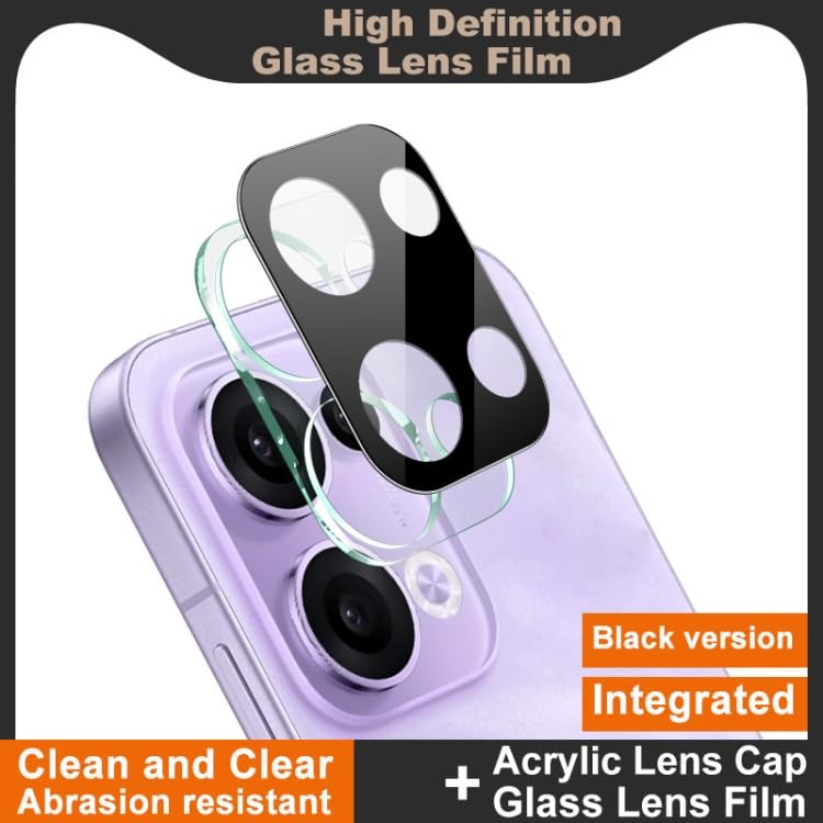 FabeKee Glass Camera Lens Protector For OPPO Reno13 5G [9H Hardness] [6D Lens Protector ] [Easy Installation] Black (OPPO Reno13) - Image 2