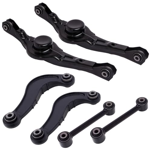 AUQDD 6Pc Suspension Rear Control Arm and Lateral Arm Compatible With 2007-2010 Fo-rd Edge /2007-2010 Lin-coln MKX (Replace # 528-067 522-024 524-044 K642096 K642097 7T4Z5A649AA 7T4Z5500A) - Image 1