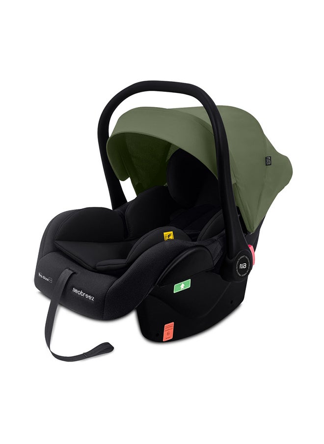 neobreez I-Sacro I-Size Infant Car Seat|Lightweight Baby Carrier Car Seat|Includes Seat Reducer & Seat Wedge, 3 Point Strap|Ece R129|Newborn To 15 Months|Waterproof Upf50+ Canopy  (13Kg, 40-85Cm)  - Image 1