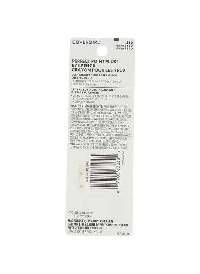CoverGirl - Perfect Point Plus Self Sharpening Eye Pencil, Espresso [210], 0.008 Ounces (Pack Of 3) - Image 1