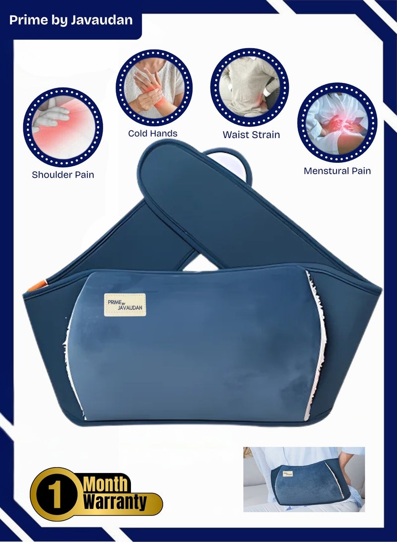 Prime by javaudan Rechargeable Electric Hot Water Bag Belt with Fleece Cover | For Body Pain Relief, Arthritis Pain Relief, Menstrual Cramps, Period Pain Relief, Hot & Cold Therapy - Image 1