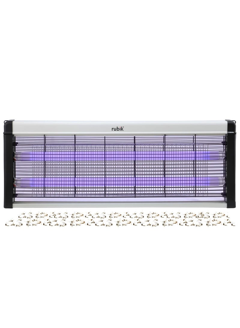Rubik Electric Bug Zapper, 40W Flying Insect Pest Mosquito Killer for Home Office & Commercial Use (66x25cm, Black/White)  - Image 1