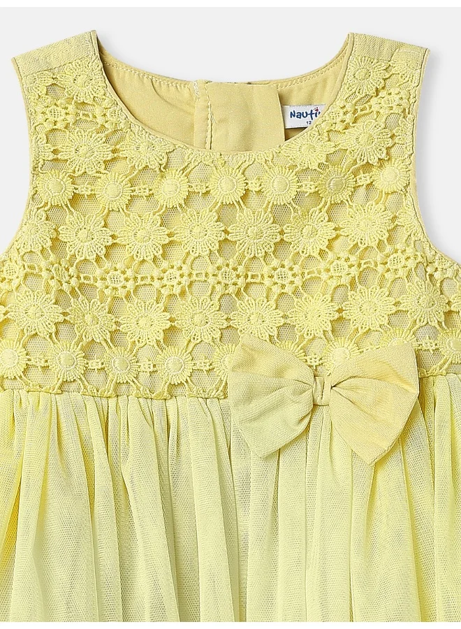Nautinati Lace Overlay Tulle Dress