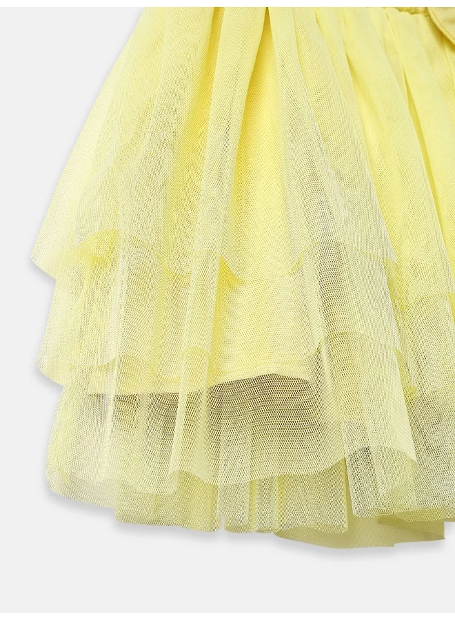 Nautinati Lace Overlay Tulle Dress