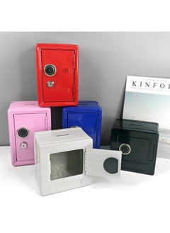 Generic A Generation Of Mini Metal Safe Creative Savings Tank Key Safe Decoration Manufacturers Large-Color:18cm Red-Dimensions:18cm Coin  - Image 4