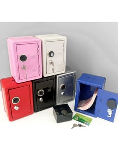 Generic A Generation Of Mini Metal Safe Creative Savings Tank Key Safe Decoration Manufacturers Large-Color:18cm Red-Dimensions:18cm Coin  - Image 2