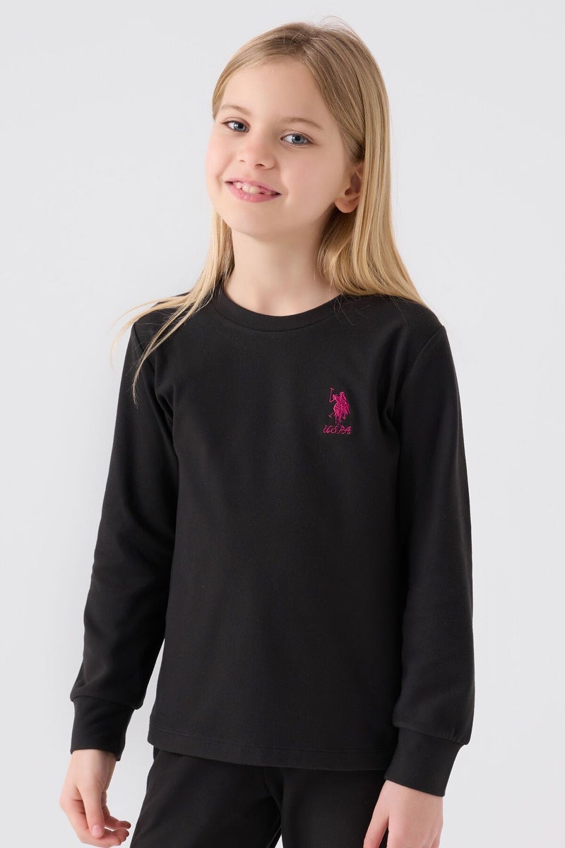 U.S. Polo Assn. Girls Black Pyjama Set - Image 2