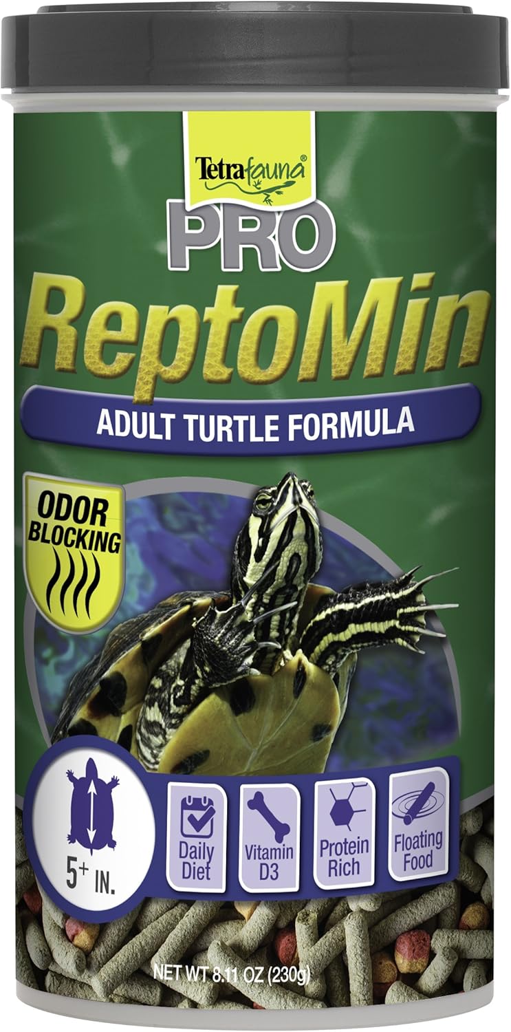 Tetra TetraFauna PRO ReptoMin Pro Sticks Adult Turtle Formula Daily Diet for Aquatic Turtles 811 oz - Image 1