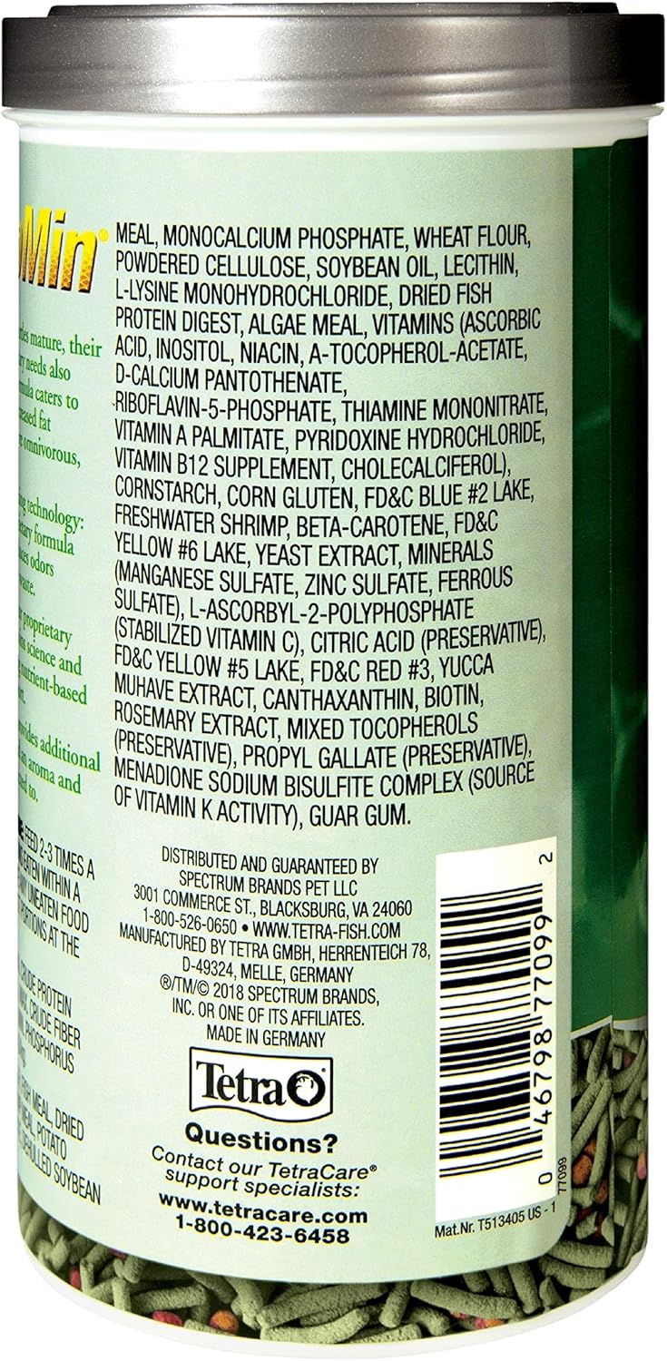 Tetra TetraFauna PRO ReptoMin Pro Sticks Adult Turtle Formula Daily Diet for Aquatic Turtles 811 oz - Image 4