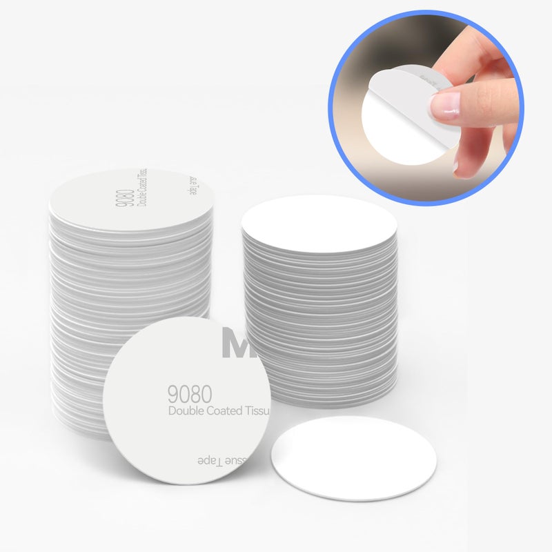 BABIQT 100 Pieces NFC Tags NTAG215 NFC 215 Tags Blank NFC Coins White NFC Stickers Cards with Adhesive Back, Compatible with TagMo and NFC Enabled Devices - Image 1