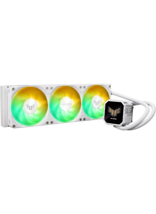 ASUS Gaming LC III 360 ARGB Liquid CPU Cooler, 2.8" Full Color IPS LCD Display, 360mm Radiator Size, 3x MF-12 aRGB Fans, 2600 RPM Fan Speed, 90.78 CFM Airflow, White | 90RC01A2-B0EAY0 360meter white - Image 3