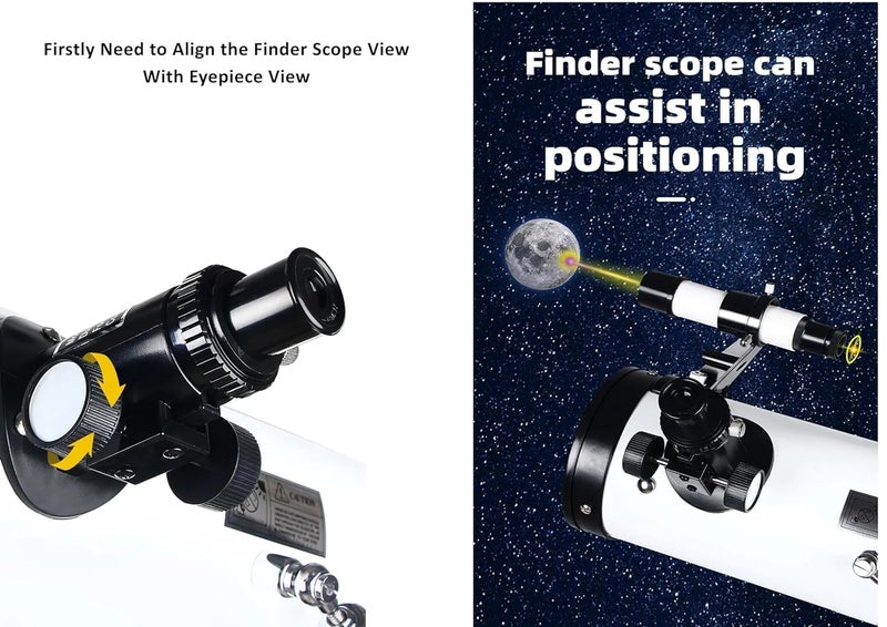 Artnery Telescope -Model 70076 Reflector Astronomical Telescope- HD Precise Optics -(with Full Size Stand-for) All -700 Focal Length, 175x Upto 350X Magnification - Image 3