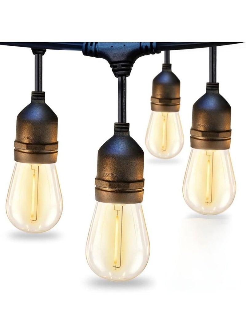 ناما سلسلة مصابيح LED للاضاءة الداخلية والخارجية والزينة الرمضانية والاعياد من روكسي ستور، سلسلة مصابيح عتيقة مناسبة للديكور، مقاومة للماء ومقاومة للكسر مع سلك متين شديد التحمل. 10 لمبات 5 امتار - Image 3