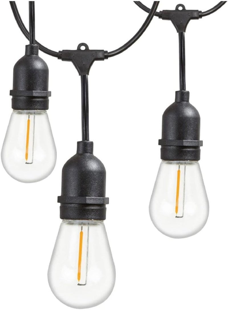 ناما سلسلة مصابيح LED للاضاءة الداخلية والخارجية والزينة الرمضانية والاعياد من روكسي ستور، سلسلة مصابيح عتيقة مناسبة للديكور، مقاومة للماء ومقاومة للكسر مع سلك متين شديد التحمل. 10 لمبات 5 امتار - Image 2