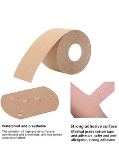 Generic Body Lifting Tape Bar Cover 5cm*5m and 10-Piece Disposable Round Cover Push up Adhesive Bra  - Image 3