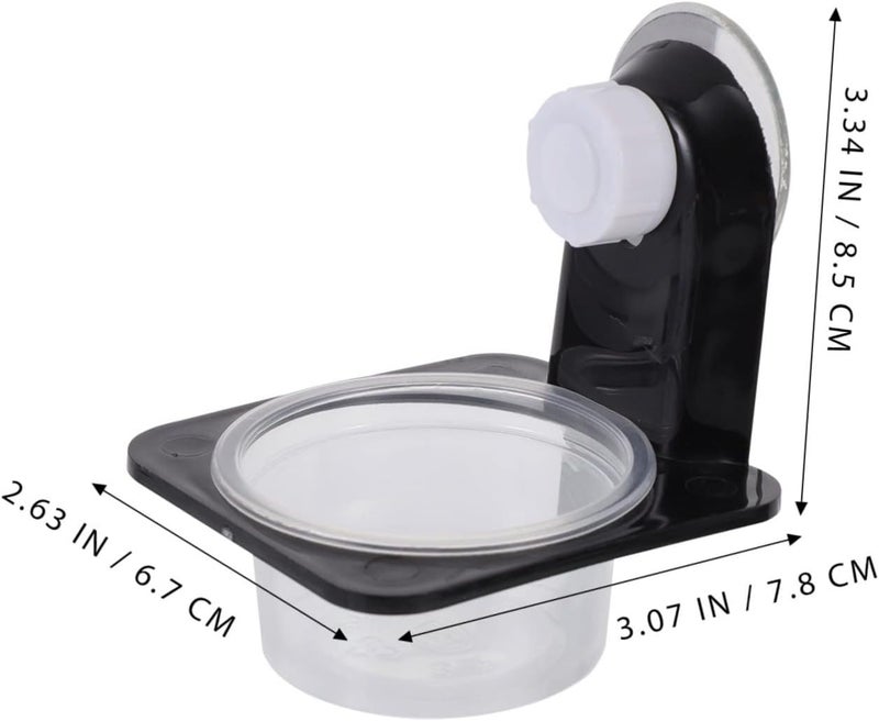 DOITOOL 2sets Plastic Reptile Feeding Bowl Base Water and Food Basin for Bearded Dragons Geckos Frogs and Other Crawling Pets Easy to Clean Design - Image 2