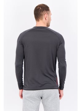 Avalanche Men Sportswear Fit Long Sleeves Outdoor T-Shirt, Dark Grey  - Image 3