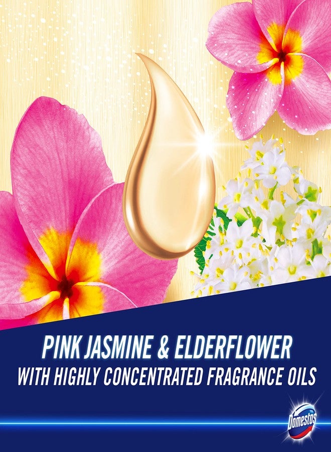 Domestos With Essential Oils Pink Jasmine & Elderflower Toilet Block 55g - Image 4