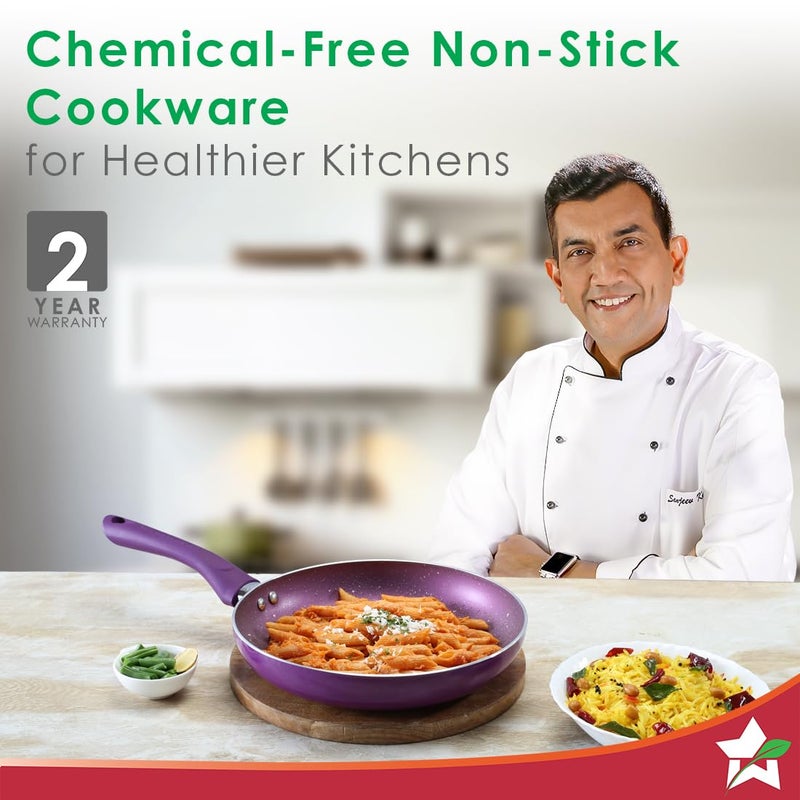 Wonderchef Orchid Frying Pan 24 Cm - Image 2