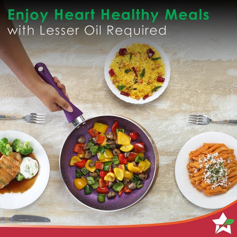 Wonderchef Orchid Frying Pan 24 Cm - Image 4