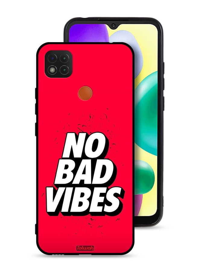 Tolwak Xiaomi Redmi 10A Protective Case Cover No Bad Vibes - Image 1