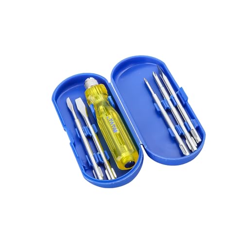 AGRICO TATA Agrico 5-in-1 Screwdriver Set | Multi-Purpose Hand Tool Kit with Flat Blades, Poker Bars & Extension Rod | Durable Screw Driver Kit for Home, Garage & Industrial Use (Yellow) - Image 5