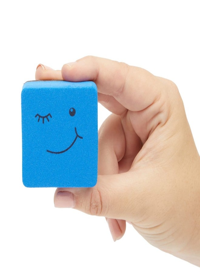 Juvale Whiteboard Student Erasers - 24-Pack, Square Magnetic 2 x 0.8 in, Smiley Face Mini Dry Erase Erasers - Magnetic, Bulk Classroom Supply - Image 5