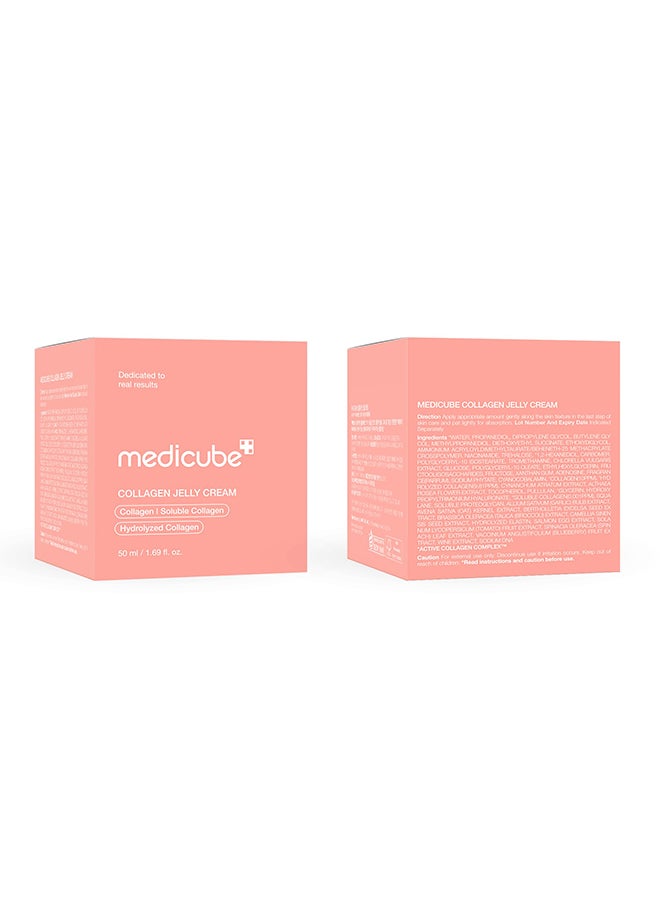 Collagen Jelly Cream- Niacinamide And Freeze-Dried Hydrolyzed Collagen - Boosts Skin'S Barrier Hydration And Gives 24H Glow And Lifted Look - No Artificial Color, Korean Skincare (3.71 Fl.Oz.)