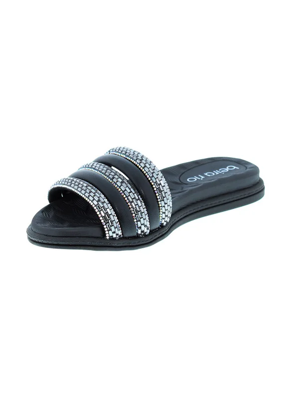 بيرا ريو Beira Rio Ladies Flat Sandals Silver | Made In Brazil