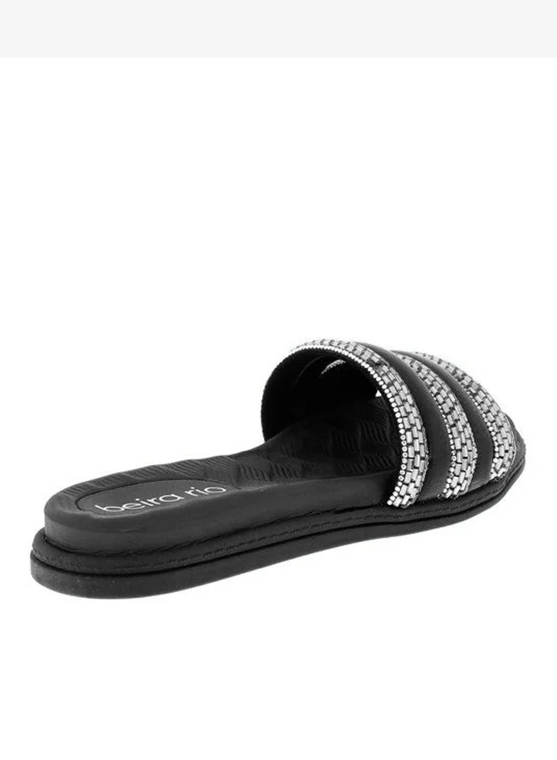 Beira Rio Silver Flat Sandals for Women – Stylish Ladies Flat Sandals & Comfortable Flat Slippers for Women | Best Price UAE
