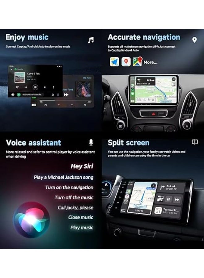 Wireless CarPlay Adapter – Upgraded Plug & Play Dongle for iPhone, 5.8GHz WiFi, Easy Installation, Online Updates, Compatible with OEM Wired CarPlay - Image 3