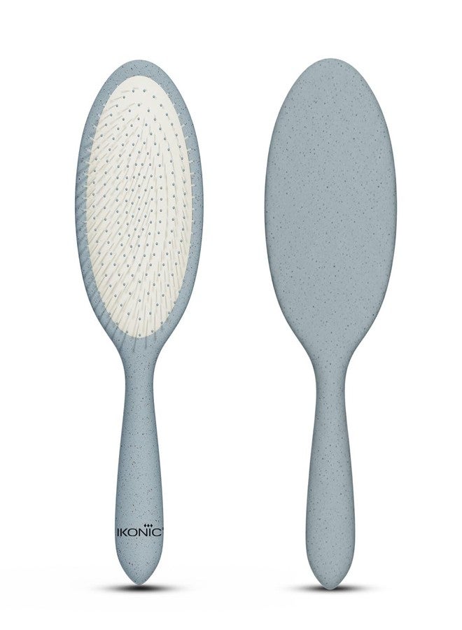 Ikonic Me Padlle Hair Brush IKM 3018 - Eco Concious, Flexible Nylon Bristles Reducing Breakage, Rounded Tips for Gentle Scalp Massage, Lightweight Styling Tool for All Hair Types – Powder Blue - Image 1