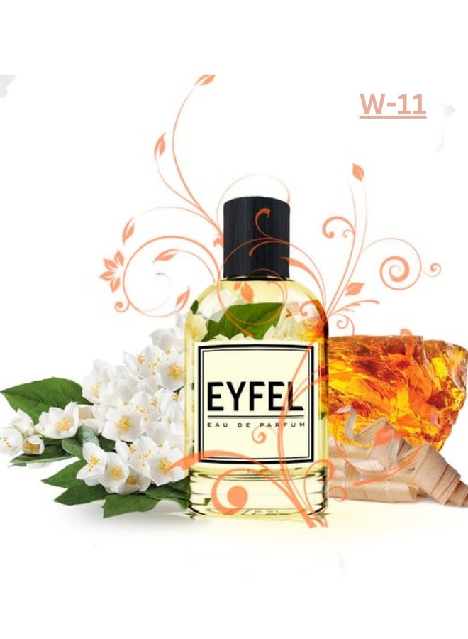 EYFEL Logos Eau de Parfum for Women W-11, 50ml – Long-Lasting Floral, Woody & Spicy Fragrance with Rose, Jasmine, and Amber Notes - Image 2