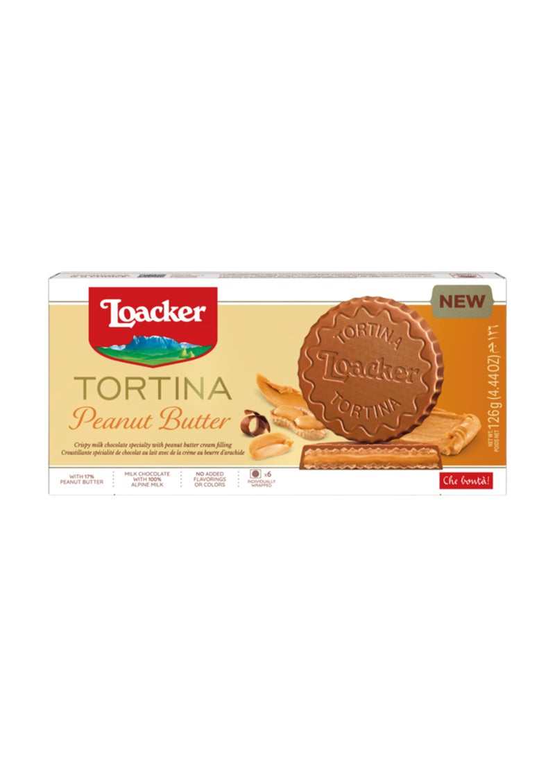 Loacker Tortina Peanut Butter 126g - Image 1
